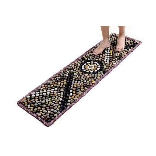 ToyTexx Natural Pebble Stone Massage Mat for Home Indoor Outdoor Healthcare Foot Massage with Carrying Bag - Toytexx ToyTexx Natural Pebble Stone Massage Mat for Home Indoor Outdoor Healthcare Foot Massage with Carrying Bag - Toytexx